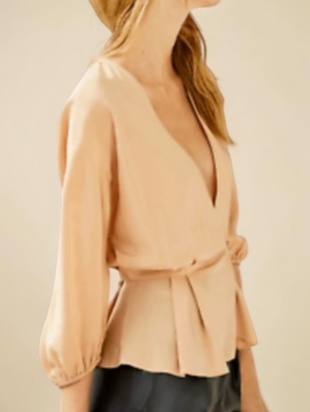 ❤️Forever 21  Lightweight Silky "Jacket"/Overshirt, Tan Long Sleeve